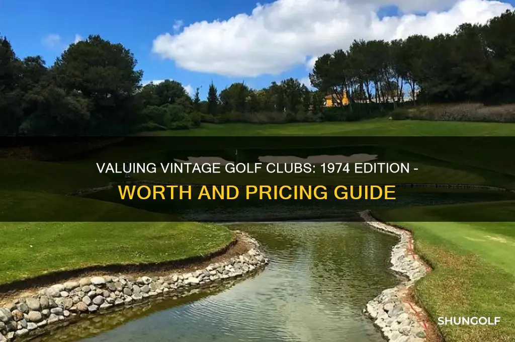 how much are 1974 golf clubs worth