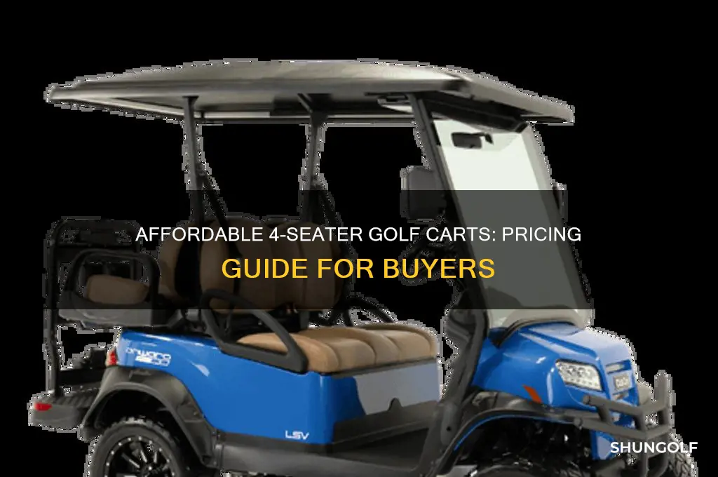 how much are 4 seater golf carts