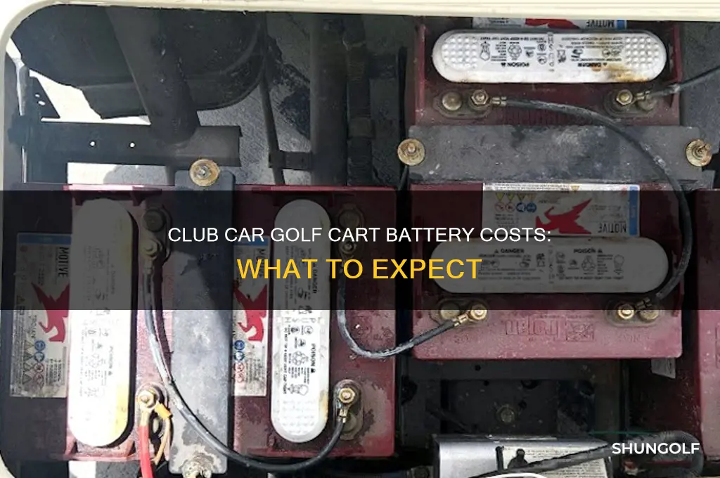 how much are batteries for a club car golf cart