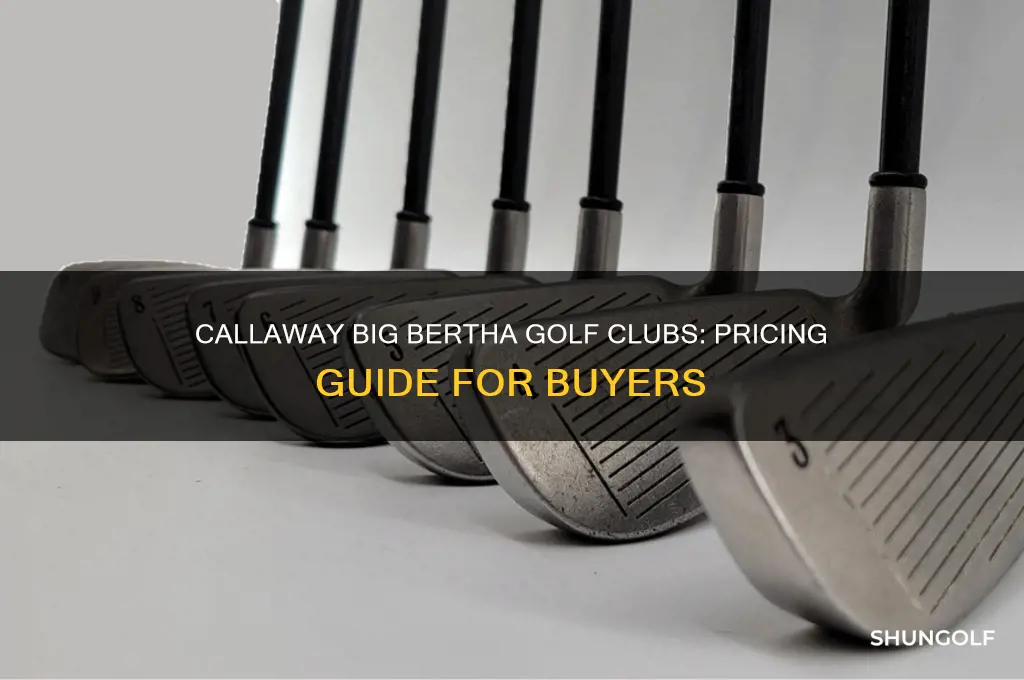 how much are callaway big birtha golf clubs