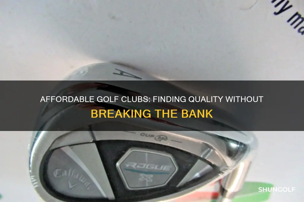 how much are cheap golf clubs
