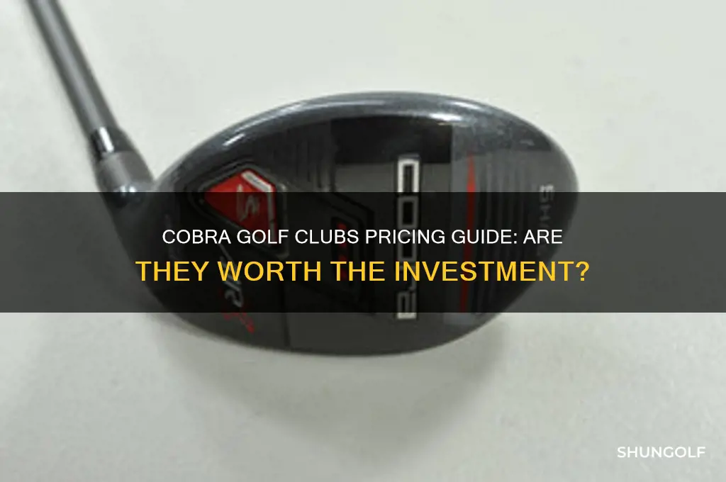 how much are cobra golf clubs