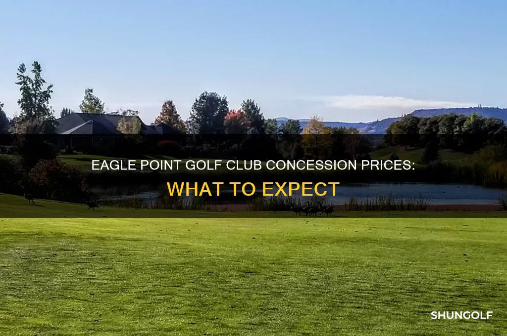 how much are concession at the eagle point golf club