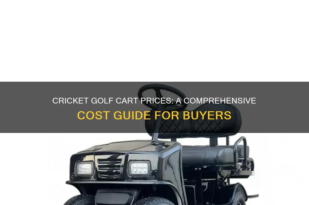 how much are cricket golf carts