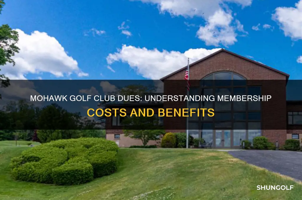 how much are dues at mohawk golf club