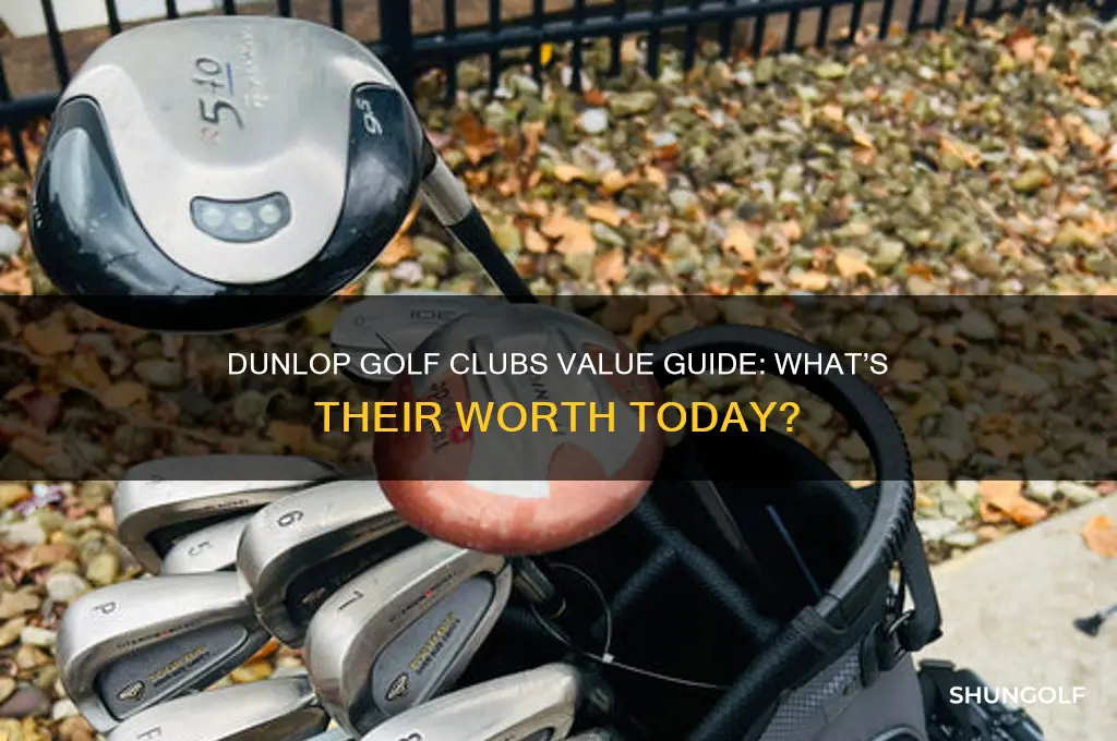 how much are dunlop golf clubs worth