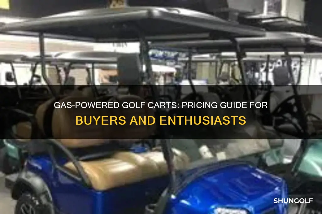 how much are gas powered golf carts