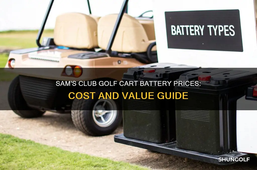 how much are golf cart batteries at sam
