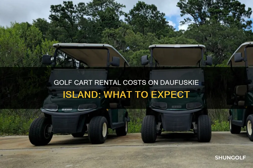 how much are golf cart rental on daufuskie island