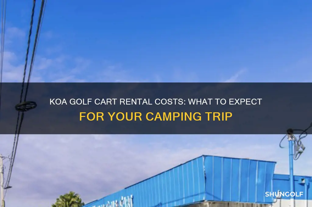 how much are golf cart rentals at koa