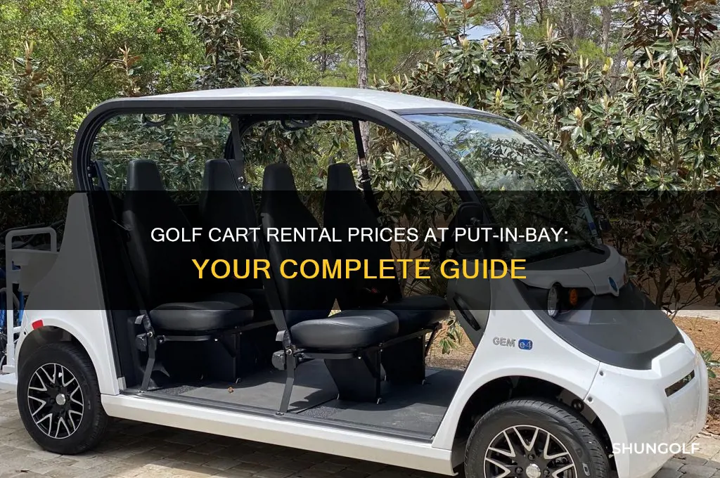 how much are golf cart rentals at put in bay