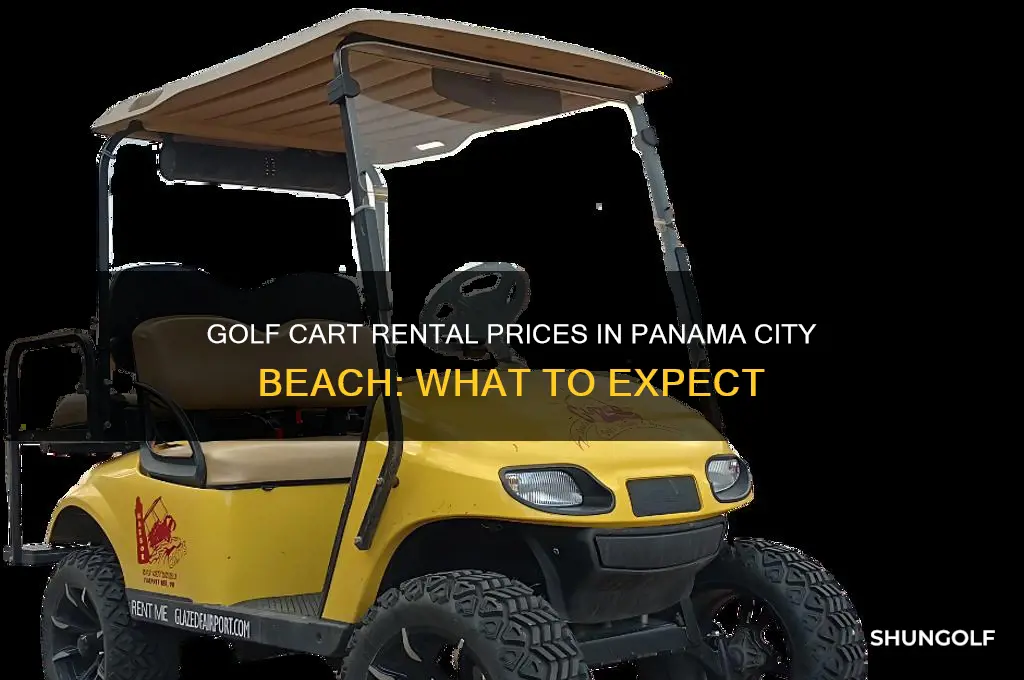 how much are golf cart rentals in panama city beach