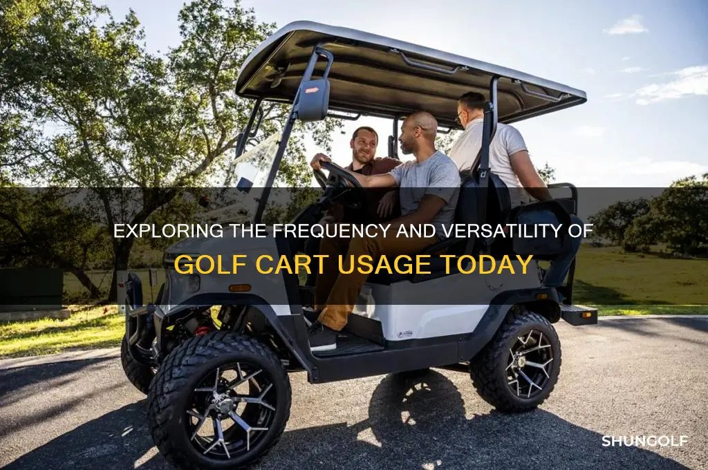 how much are golf carts used