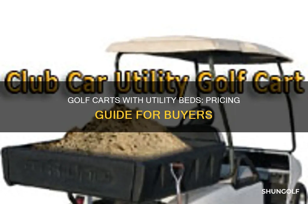 how much are golf carts with utility beds