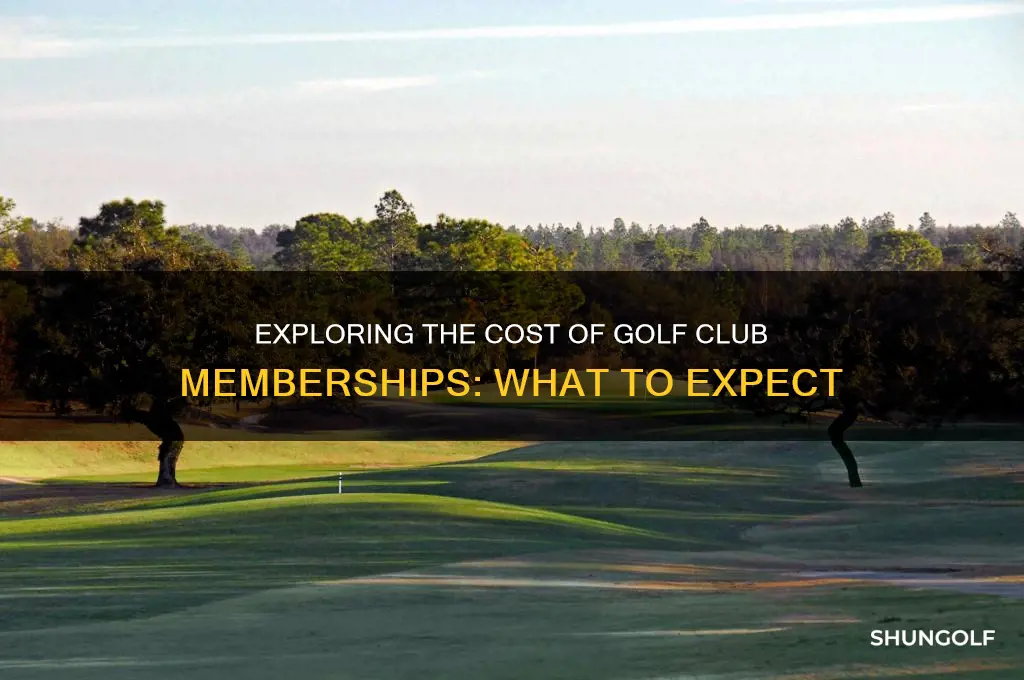 how much are golf club memberships