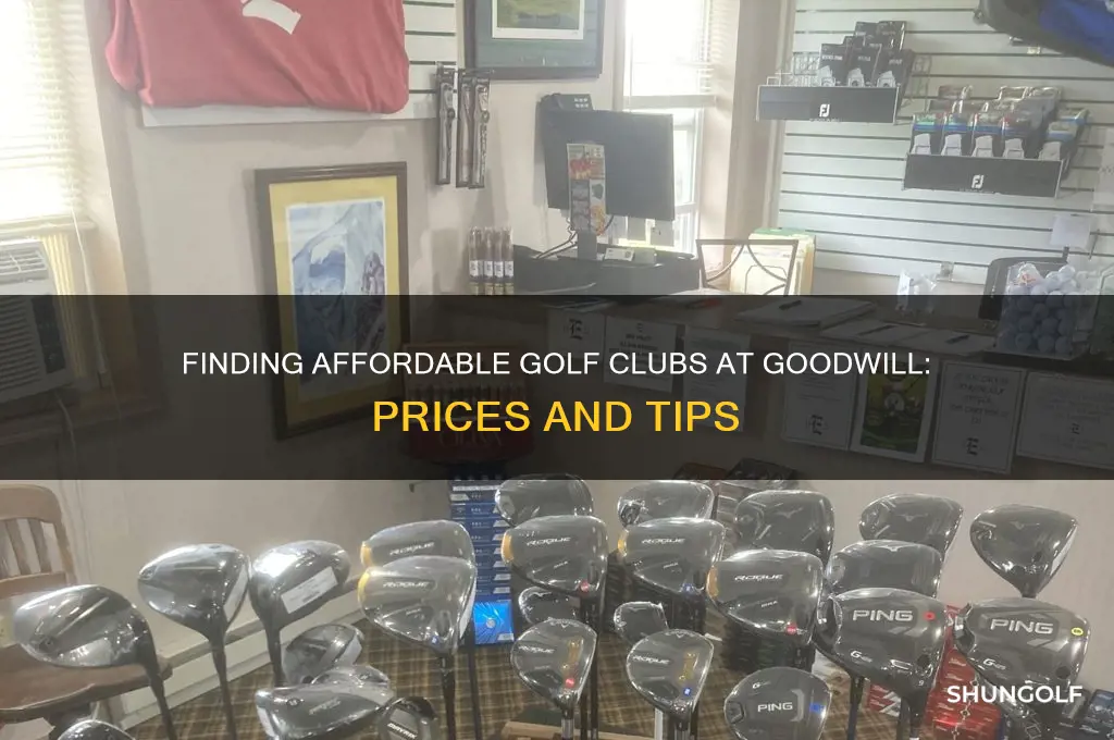 how much are golf clubs at goodwill