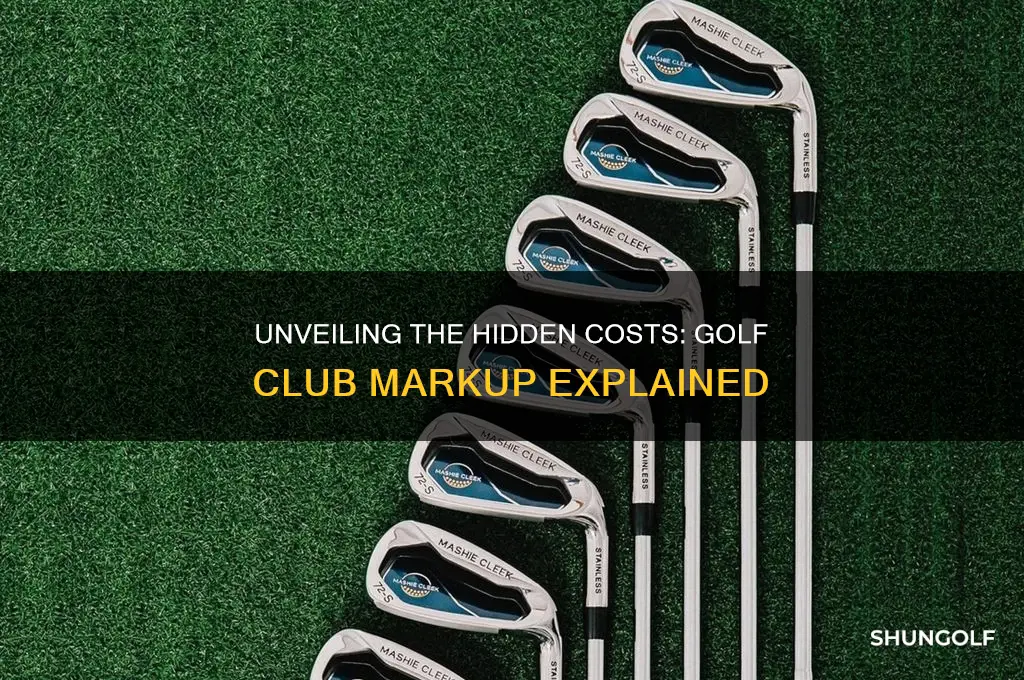 how much are golf clubs marked up