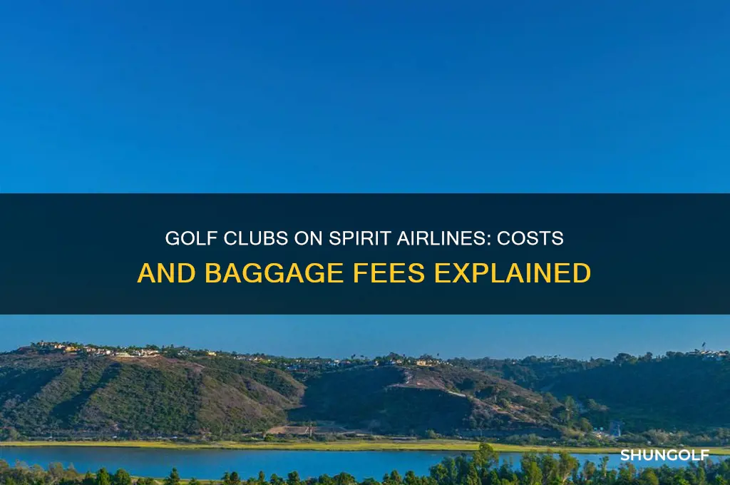 how much are golf clubs on spirit airlines