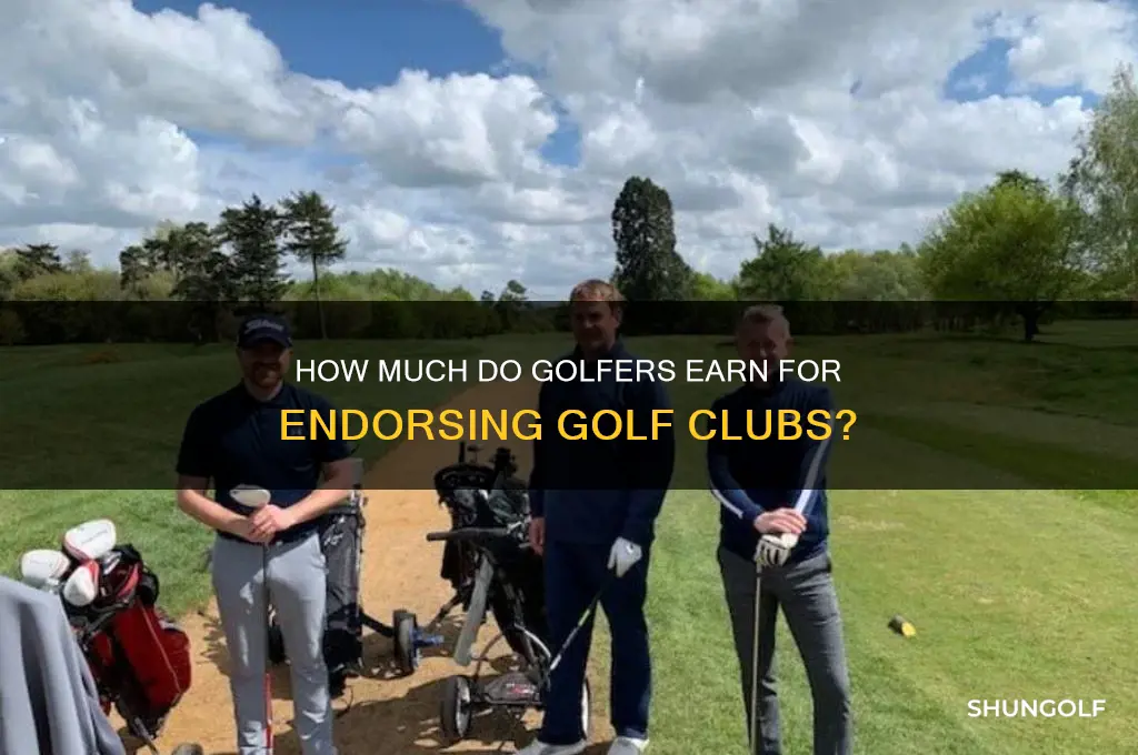 how much are golfers paid to use golf clubs