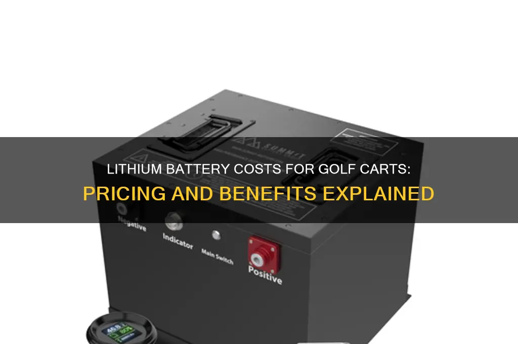 how much are lithium batteries for golf carts
