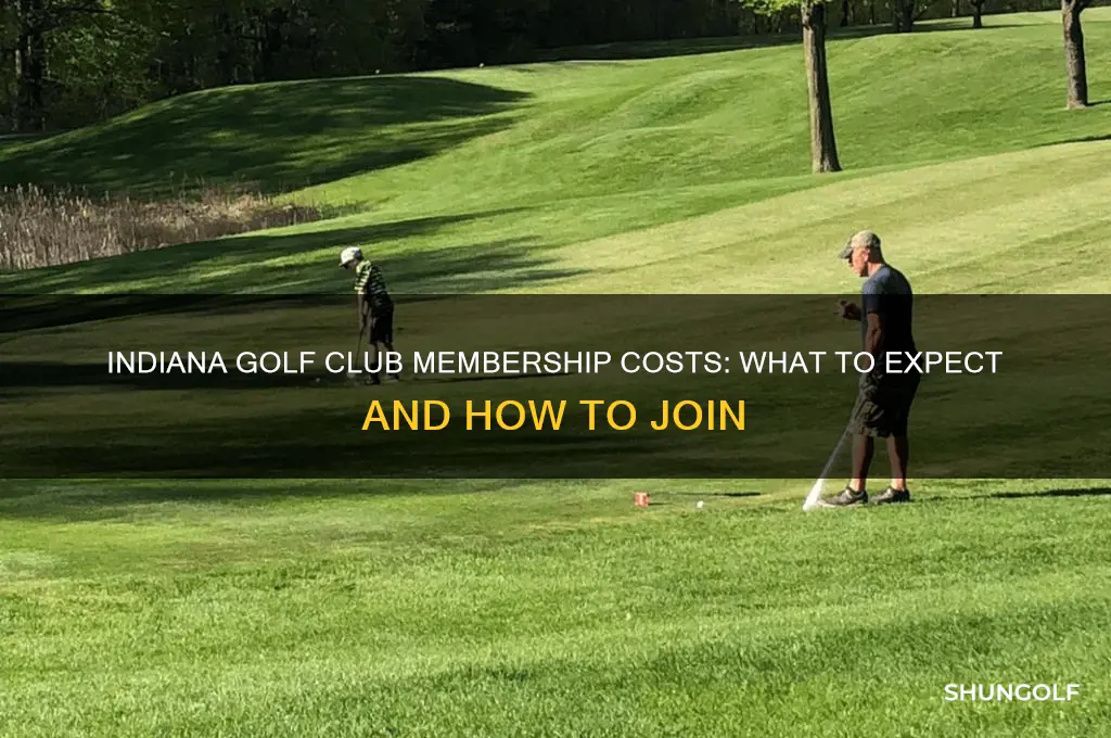 how much are memberships to indiana golf clubs