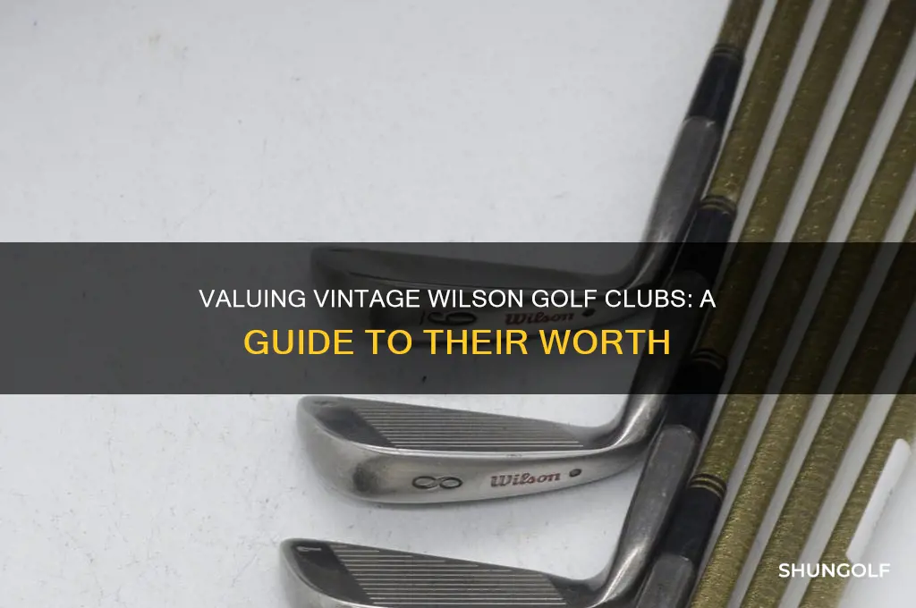 how much are old wilson golf clubs worth