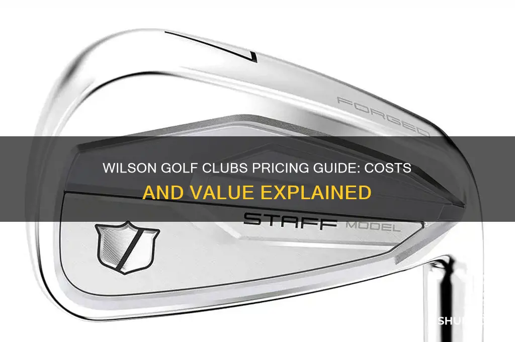 how much are wilson golf clubs