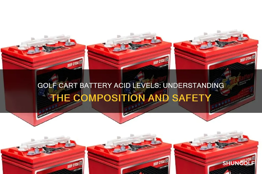 how much battery acid is in a golf cart battery