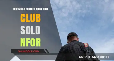 Boulder Ridge Golf Club Sale Price Revealed: How Much?