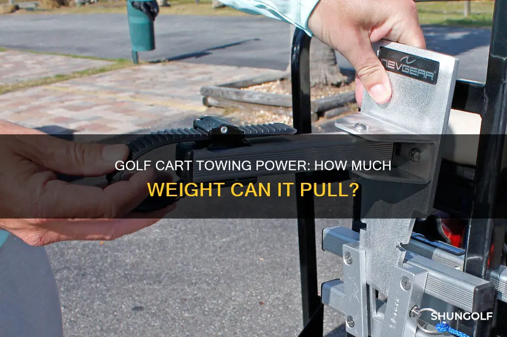 how much can a golf cart pull