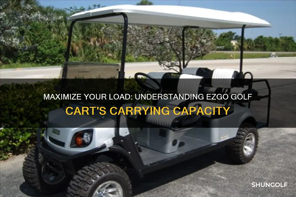 how much can an ezgo golf cart carry