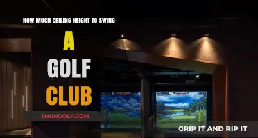 Optimal Ceiling Height for Swinging a Golf Club Indoors