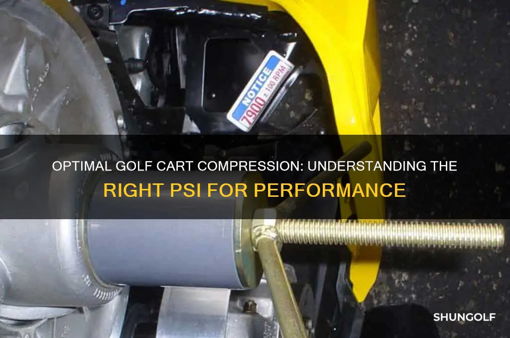 how much compression should a golf cart have