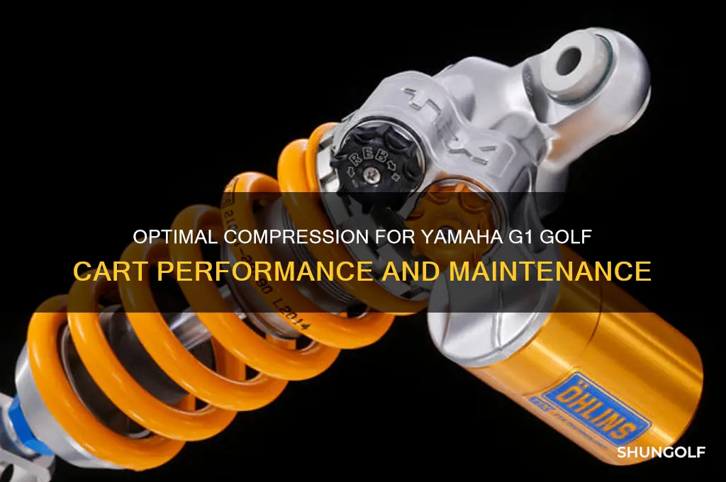 how much compression should a yamaha g1 golf cart have