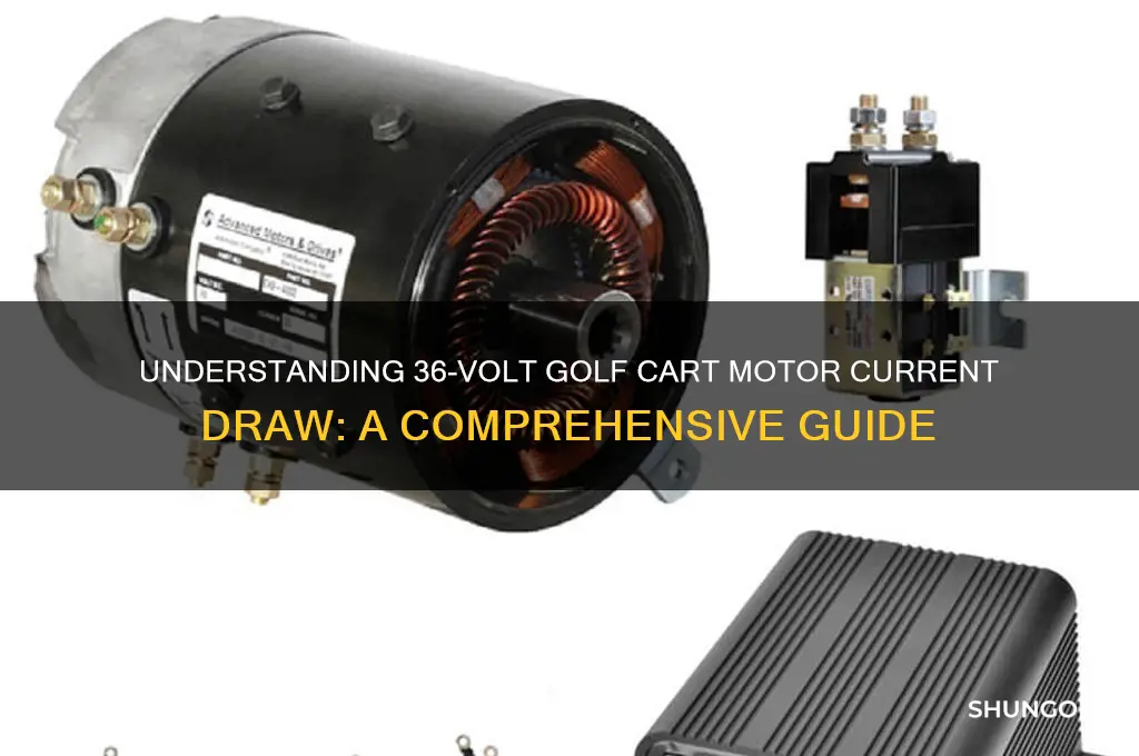 how much current does a 36volt golf cart motor pull
