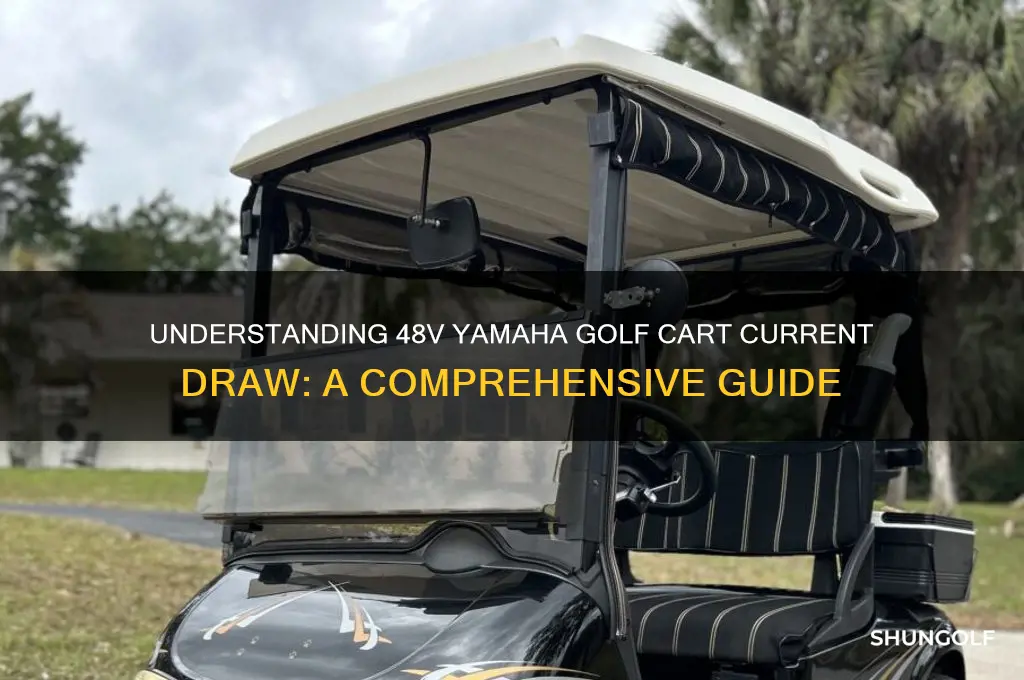 how much current does a 48v yamaha golf cart draw
