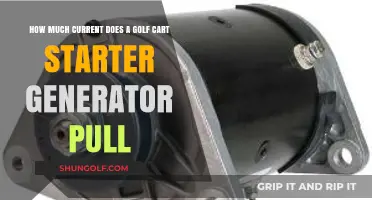 Golf Cart Starter Generator Current Draw: Understanding Power Consumption