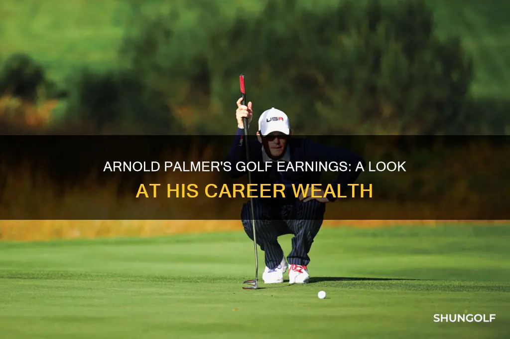 how much did arnold palmer make playing golf