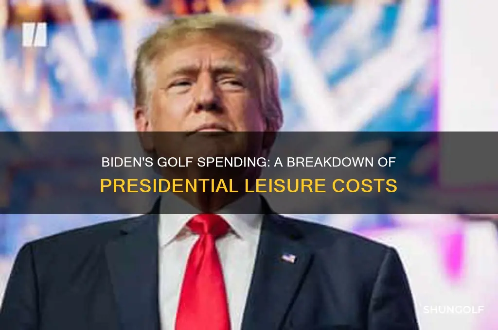 how much did biden spend playing golf