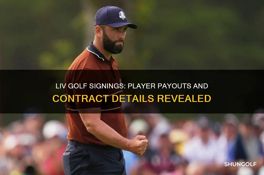 how much did each player get to join liv golf