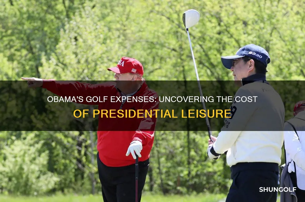 how much did it cost for obama to play golf