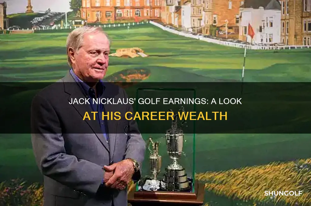 how much did jack nicklaus make playing golf