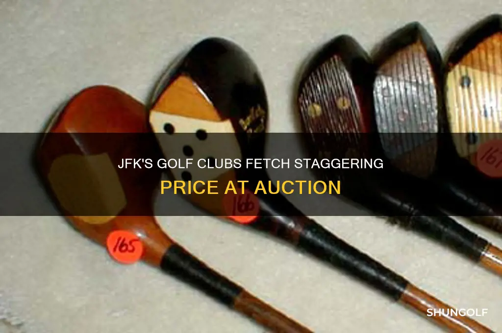 how much did jfks golf clubs sell for