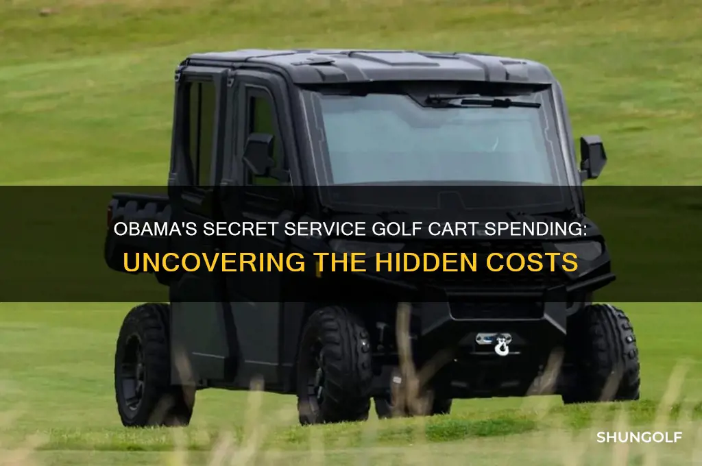 how much did obama secret service spent on golf carts