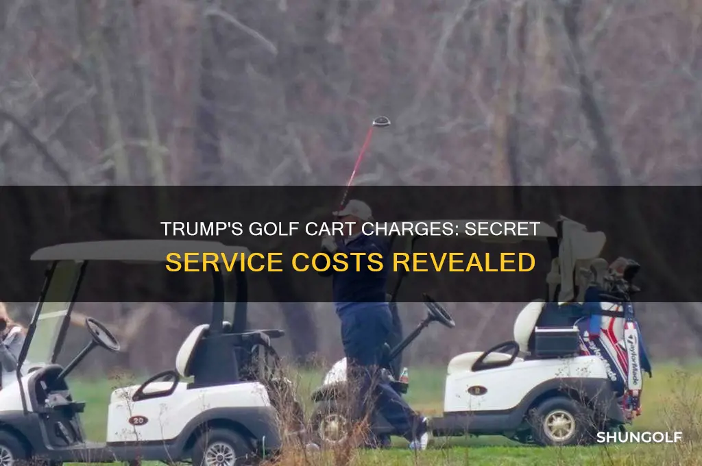 how much did trump charge secret service for golf carts
