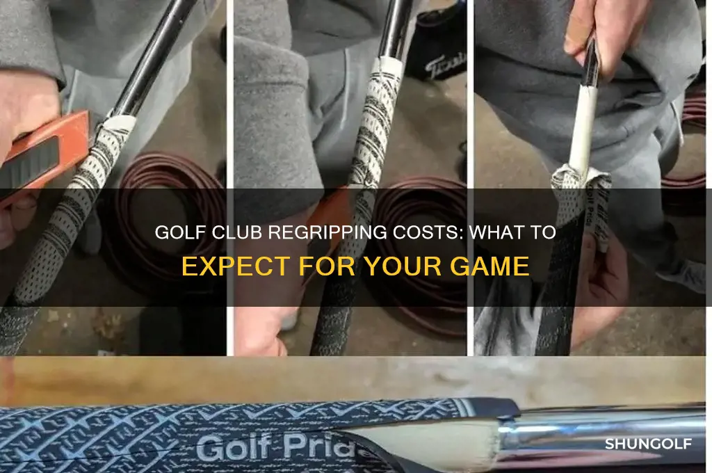 how much dies it cost to regrip golf clubs