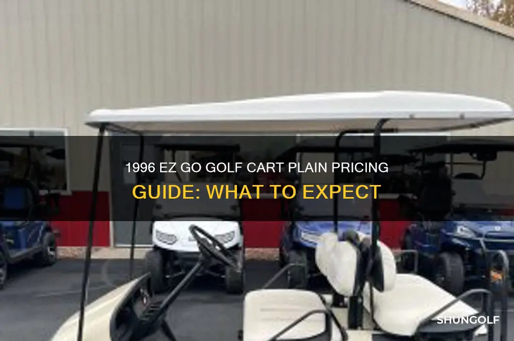 how much do 1996 ez go golf cart plain cost