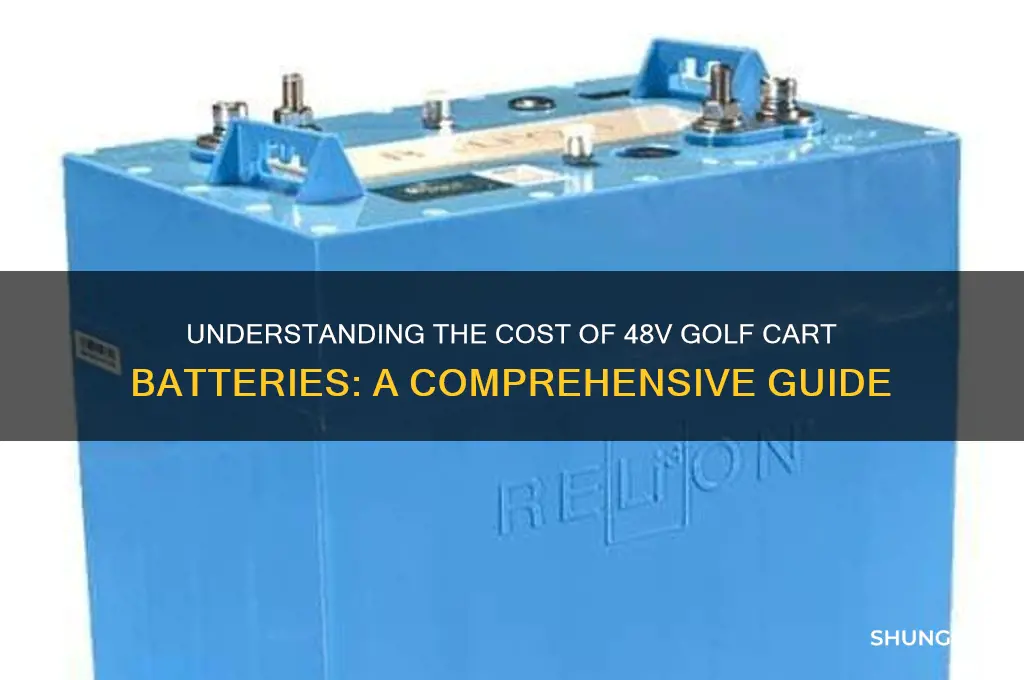 how much do 48v golf cart batteries cost