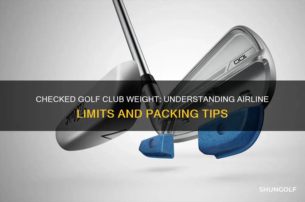 how much do checked golf club weigh