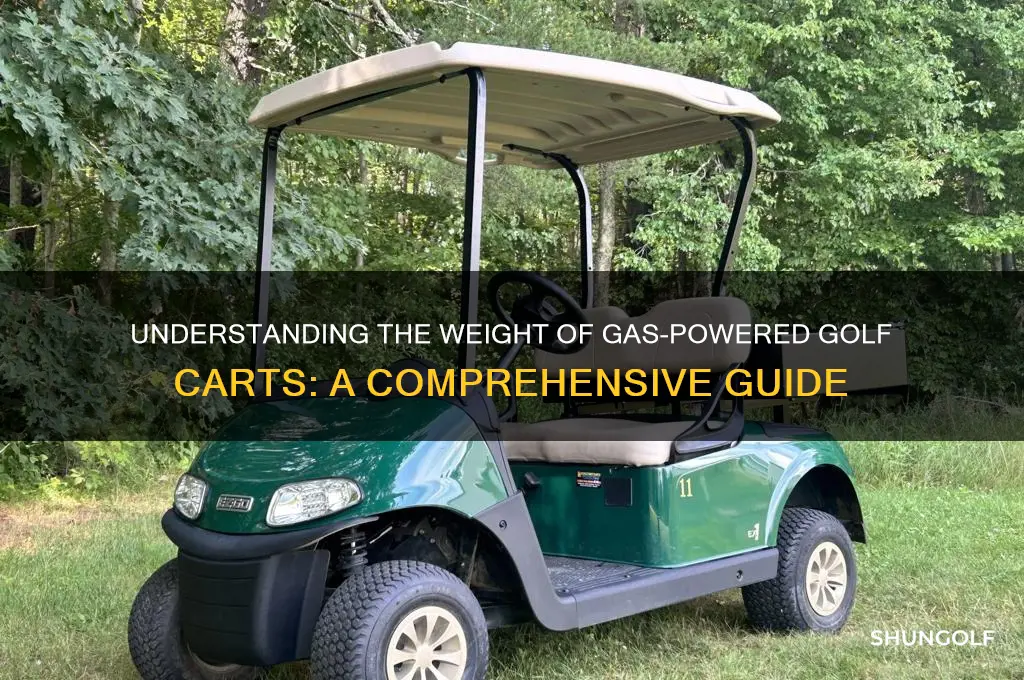 how much do gas golf carts weigh